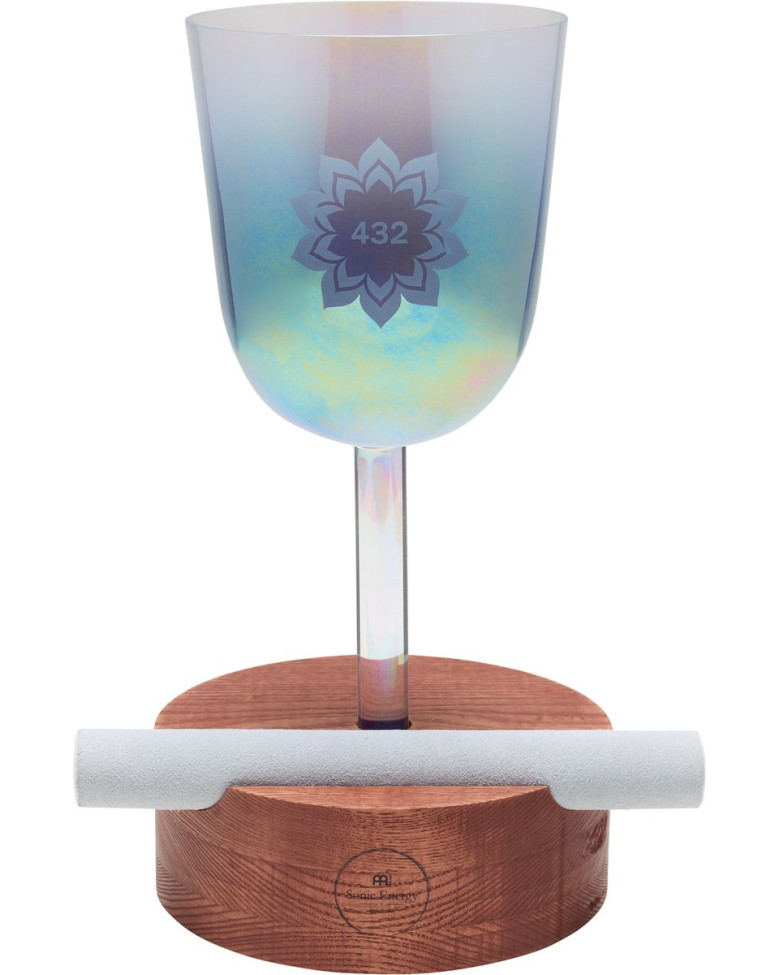 Meinl Sonic Energy WSL Wooden Holder for Essence Crystal Singing Bowls & Crystal Tuning Forks, Large