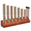 Meinl Sonic Energy WWTSETCHA 7-piece Wah-Wah Tube Chakra Set, 432 Hz, Champagne gold
