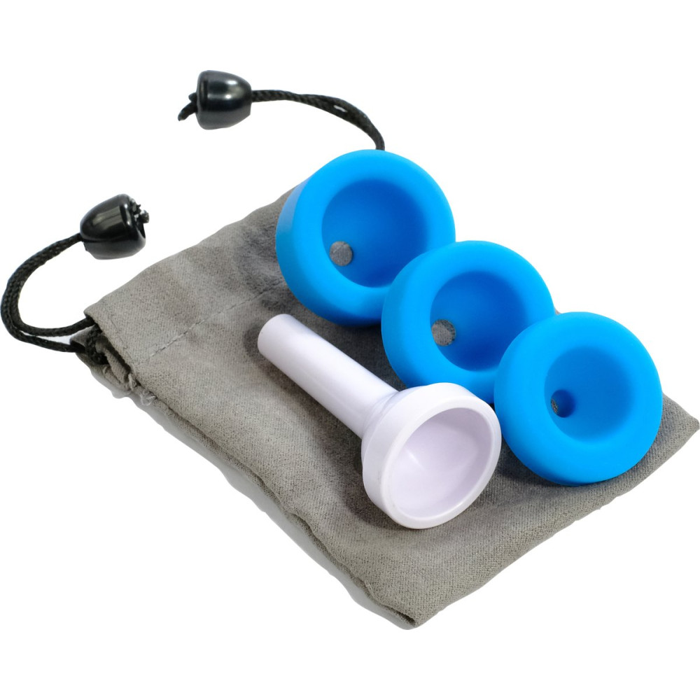 Nuvo NUA170MPBL Mouthpiece Set, jHorn, white/blue