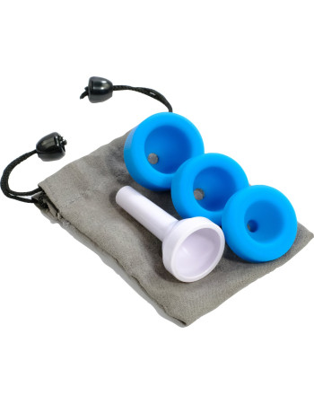 Nuvo NUA170MPBL Mouthpiece Set, jHorn, white/blue