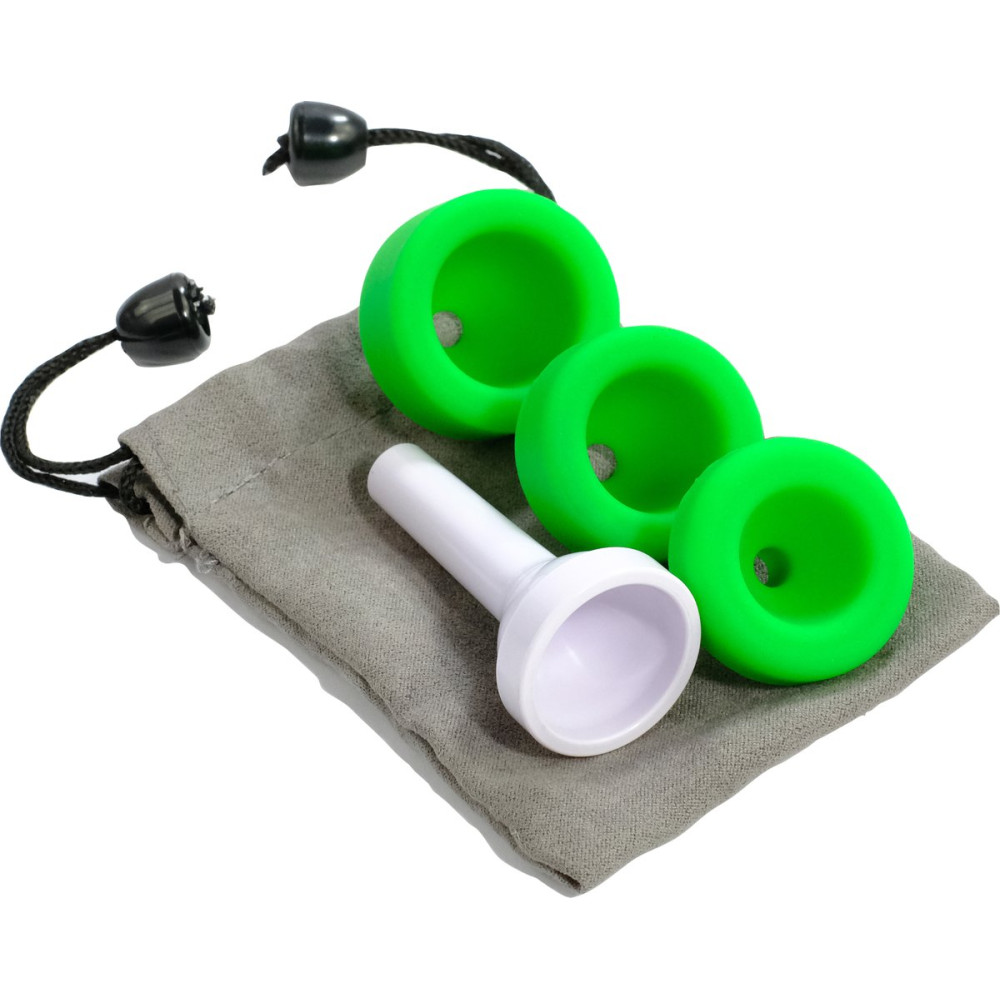 Nuvo NUA170MPGR Mouthpiece Set, jHorn, white/green