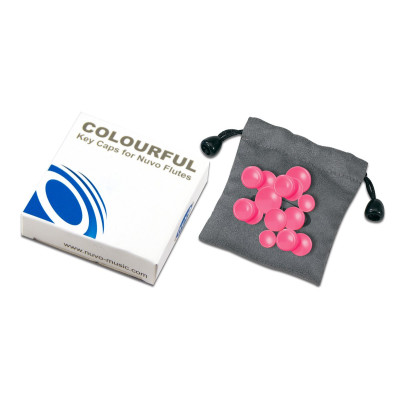 Nuvo NUAKCPK Key Cap Set, pink, for jFlute and Student Flute