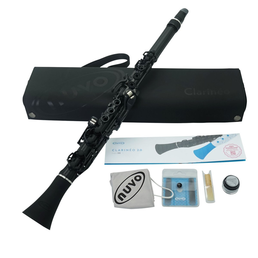 Nuvo NUCL120BBK Clarinéo 2.0, black/black, standard set
