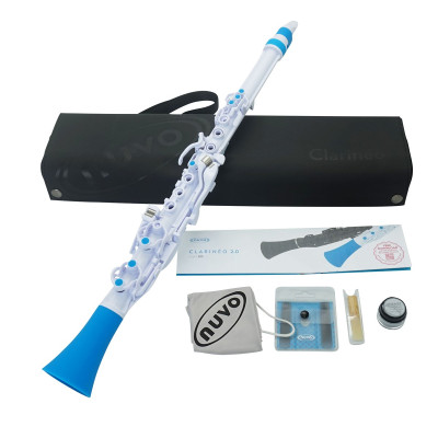 Nuvo NUCL120WBL Clarinéo 2.0, white/blue, standard set