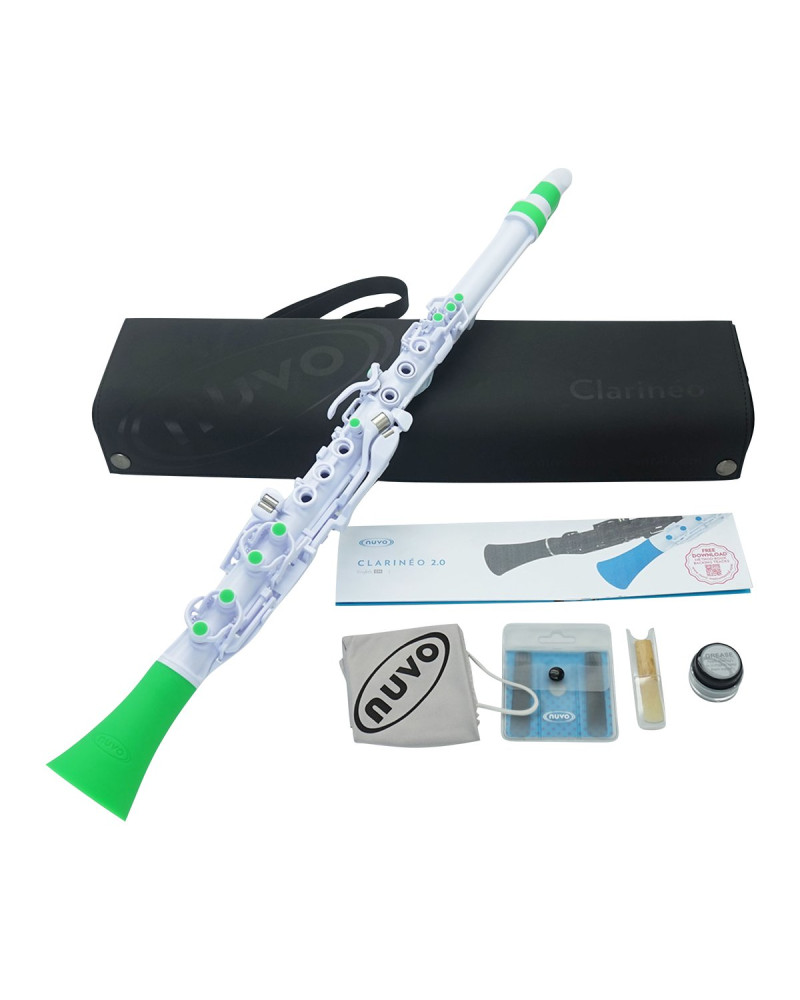 Nuvo NUCL120WGR Clarinéo 2.0, white-green, standard set