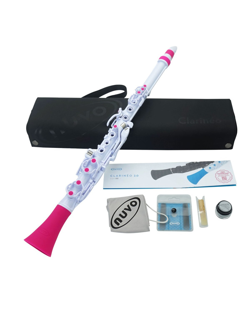Nuvo NUCL120WPK Clarinéo 2.0, white-pink, standard set