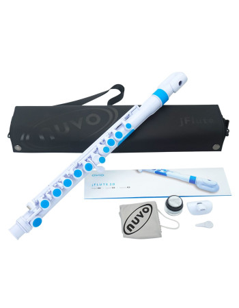 Nuvo NUJF220BL jFlute 2.0, white/blue