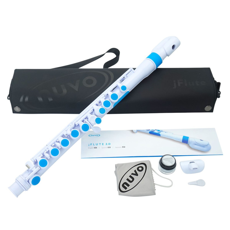 Nuvo NUJF220BL jFlute 2.0, white/blue