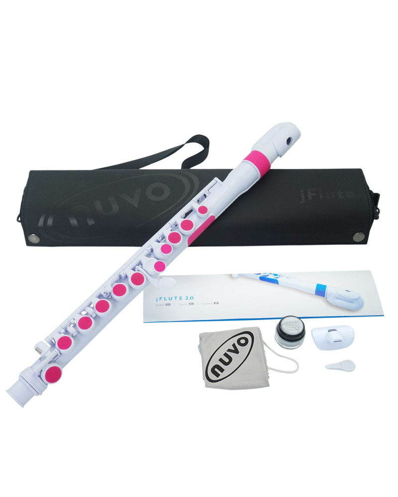 Nuvo NUJF220PK jFlute 2.0, white/pink