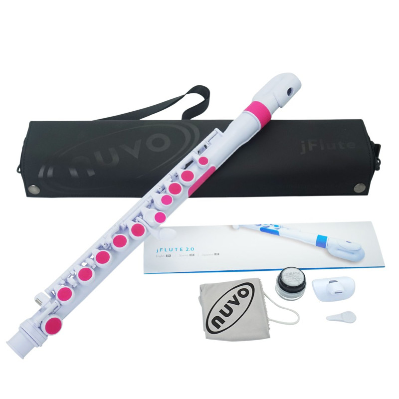 Nuvo NUJF220PK jFlute 2.0, white/pink