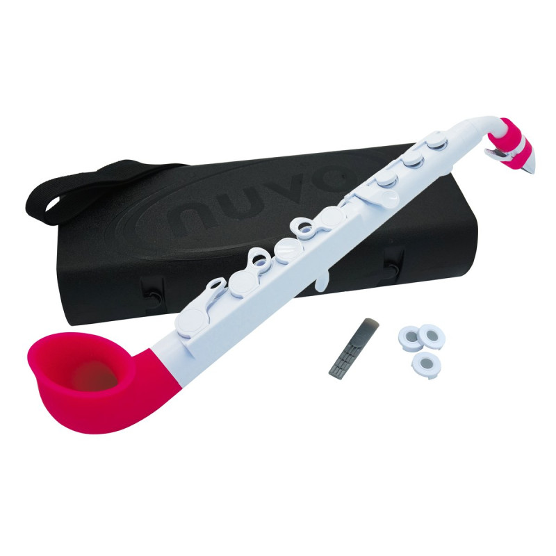 Nuvo NUJS520WPK jSax 2.0, white/pink, standard set