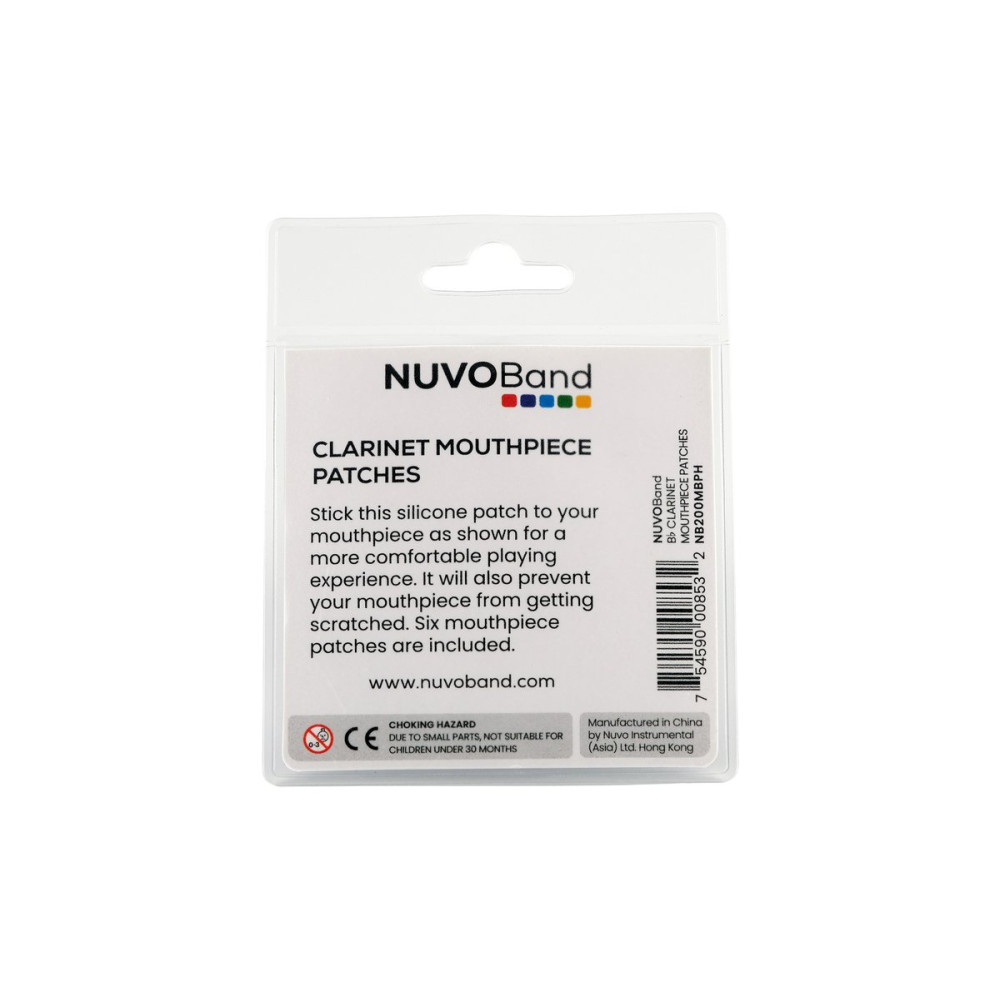 Nuvo NUNB200MPPH BAND Mouthpiece Patches, for Bb Clarinet, 6 units