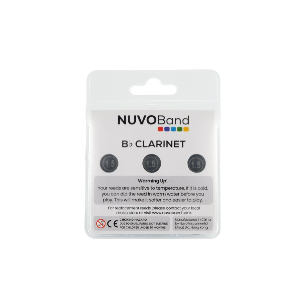 Nuvo NUNB200RD15 BAND Reeds, Bb Clarinet, #1,5, 3 units