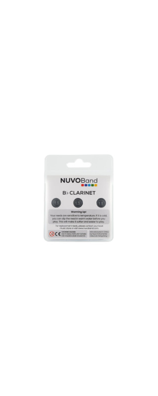 Nuvo NUNB200RD15 BAND Reeds, Bb Clarinet, #1,5, 3 units