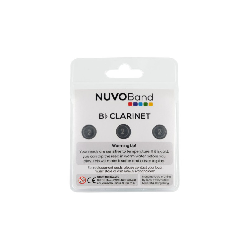 Nuvo NUNB200RD20 BAND Reeds, Bb Clarinet, #2.0 , 3 units