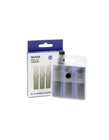 Nuvo NUNB200RD25 BAND Reeds, Bb Clarinet, #2.5 , 3 units