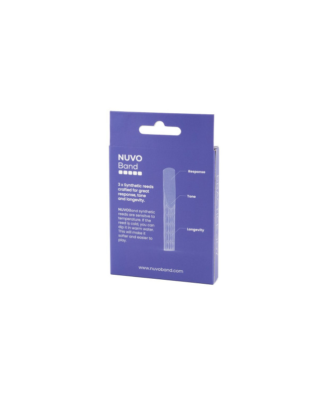Nuvo NUNB200RD25 BAND Reeds, Bb Clarinet, #2.5 , 3 units