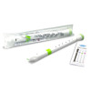 Nuvo NURB300GR Soprano Recorder, white/green, baroque
