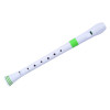 Nuvo NURB300GR Soprano Recorder, white/green, baroque