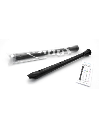 Nuvo NURG300BK Soprano Recorder, black, German