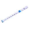 Nuvo NURG300BL Soprano Recorder, white/blue, German