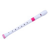 Nuvo NURG300PK Soprano Recorder, white/pink, German