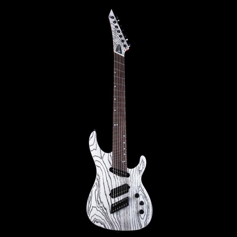 Ormsby RUN16: SX Carved Top 7-string, White/Black