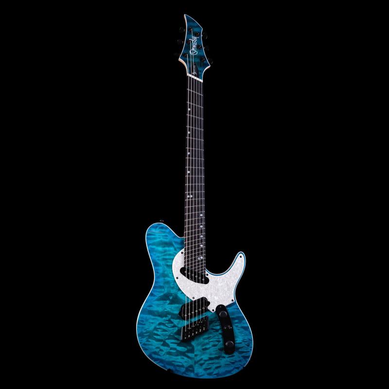 Ormsby RUN15: TX Exotic 7-string Aqua Burst