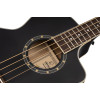 Ortega 1B-D7CE-SBK-4 Deep Series 7 Medium Scale Acoustic Bass 4 String - Spruce / Mahogany Satin Black