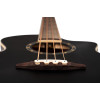 Ortega 1B-D7CE-SBK-4 Deep Series 7 Medium Scale Acoustic Bass 4 String - Spruce / Mahogany Satin Black