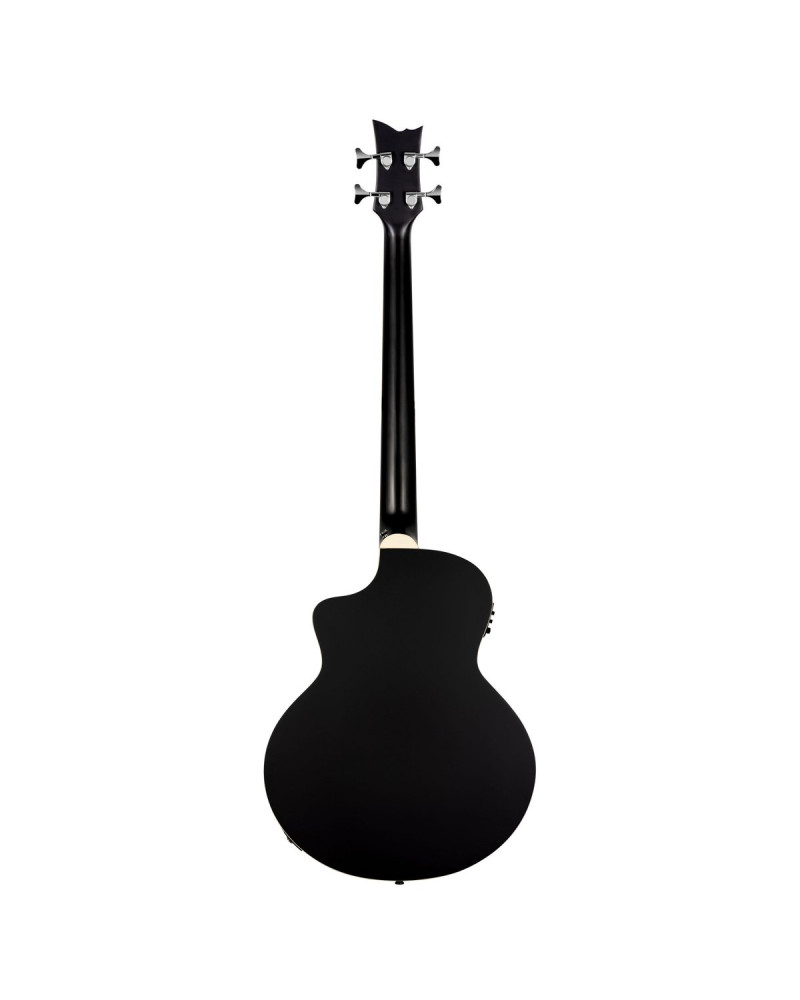 Ortega 1B-D7CE-SBK-4 Deep Series 7 Medium Scale Acoustic Bass 4 String - Spruce / Mahogany Satin Black