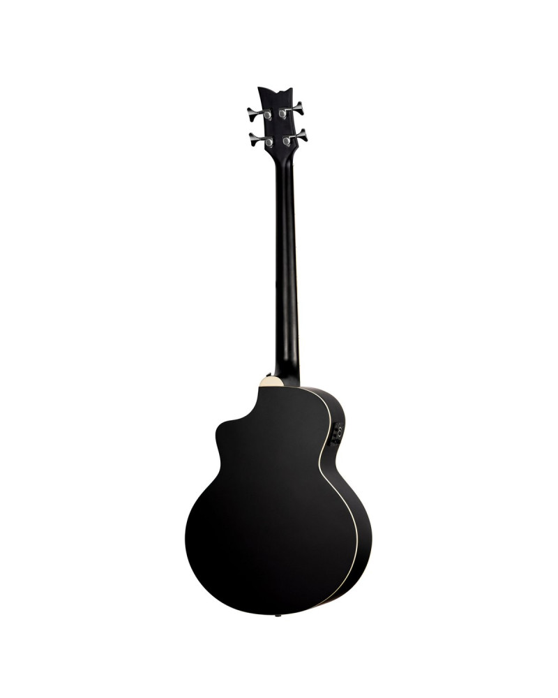 Ortega 1B-D7CE-SBK-4 Deep Series 7 Medium Scale Acoustic Bass 4 String - Spruce / Mahogany Satin Black