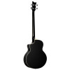 Ortega 1B-D7CE-SBK-4 Deep Series 7 Medium Scale Acoustic Bass 4 String - Spruce / Mahogany Satin Black