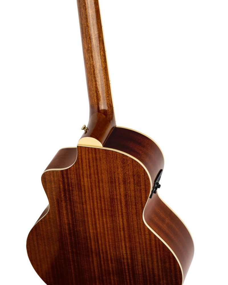 Ortega 1B-D8CE-4 Deep Series 8 Medium Scale Acoustic Bass 4 String - Spruce / Mahogany Black