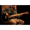 Ortega 1B-D8CE-4 Deep Series 8 Medium Scale Acoustic Bass 4 String - Spruce / Mahogany Black