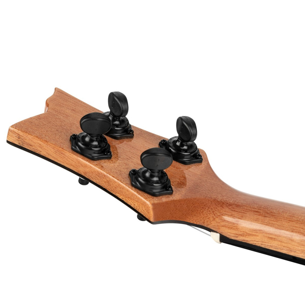 Ortega 1B-EAGLESUITE The Private Room Series Concert Ukulele 4 String - Spruce / White Ebony Natural + Bag