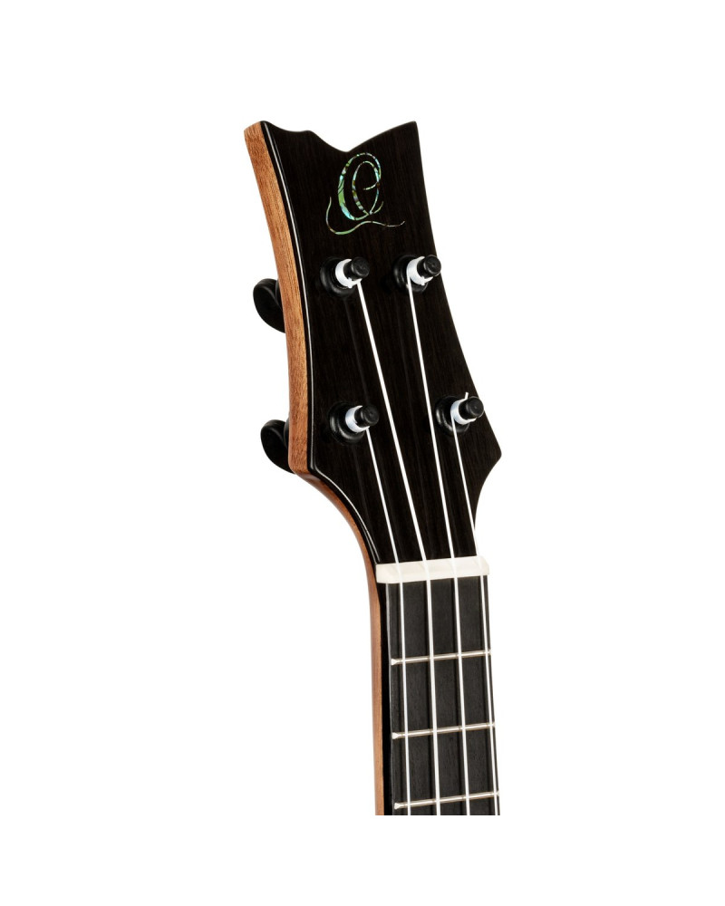 Ortega 1B-EAGLESUITE The Private Room Series Concert Ukulele 4 String - Spruce / White Ebony Natural + Bag