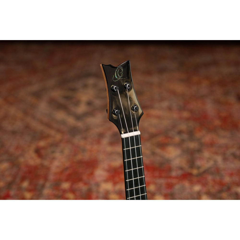 Ortega 1B-EAGLESUITE The Private Room Series Concert Ukulele 4 String - Spruce / White Ebony Natural + Bag