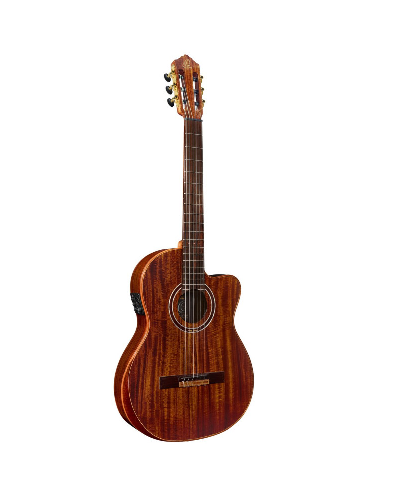 Ortega 1B-EXOTICSUIT The Private Room 4/4 Nylon String Guitar 6-String - Natural + Gig Bag