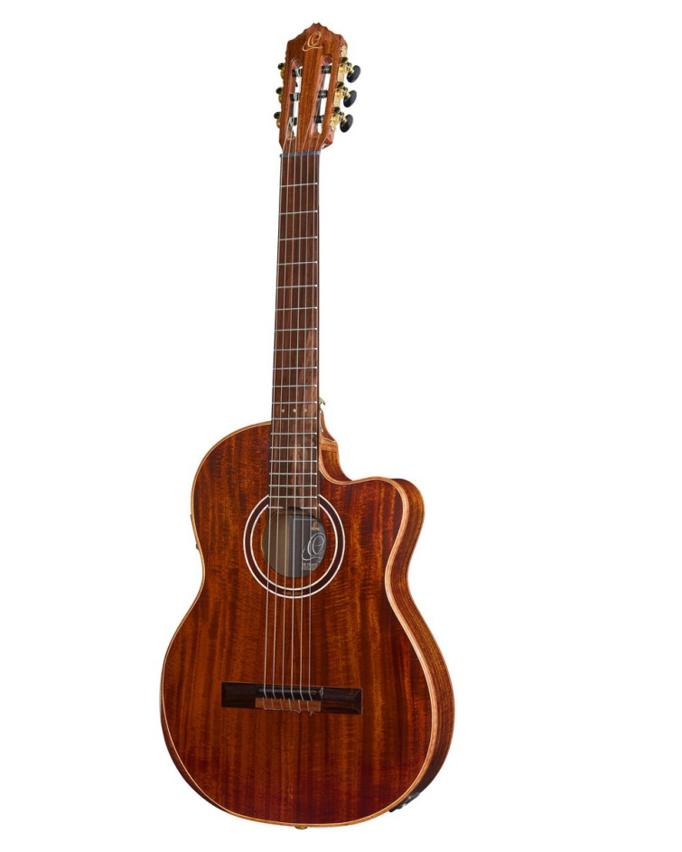 Ortega 1B-EXOTICSUIT The Private Room 4/4 Nylon String Guitar 6-String - Natural + Gig Bag