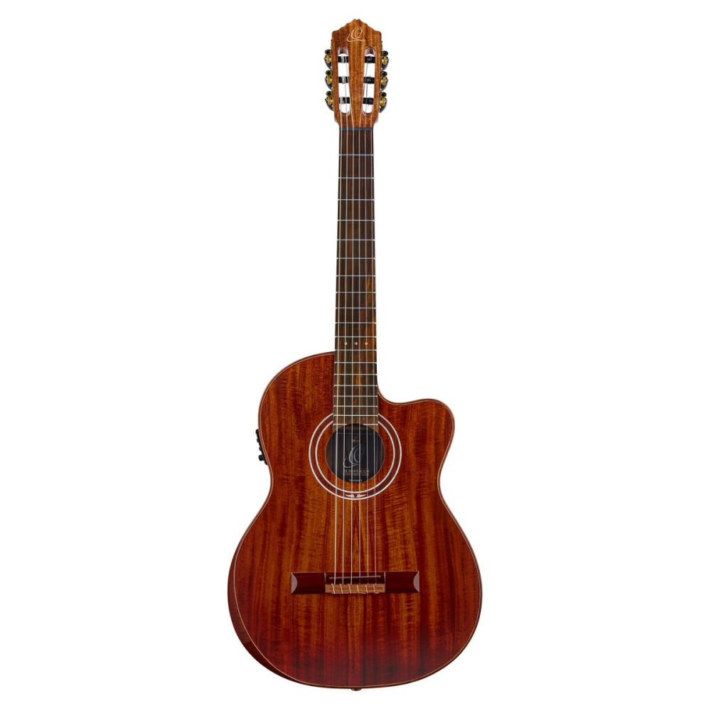 Ortega 1B-EXOTICSUIT The Private Room 4/4 Nylon String Guitar 6-String - Natural + Gig Bag