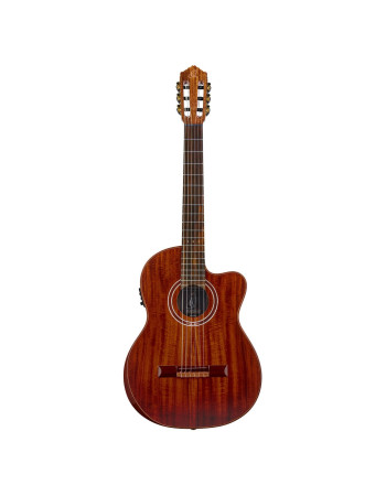 Ortega 1B-EXOTICSUIT The Private Room 4/4 Nylon String Guitar 6-String - Natural + Gig Bag