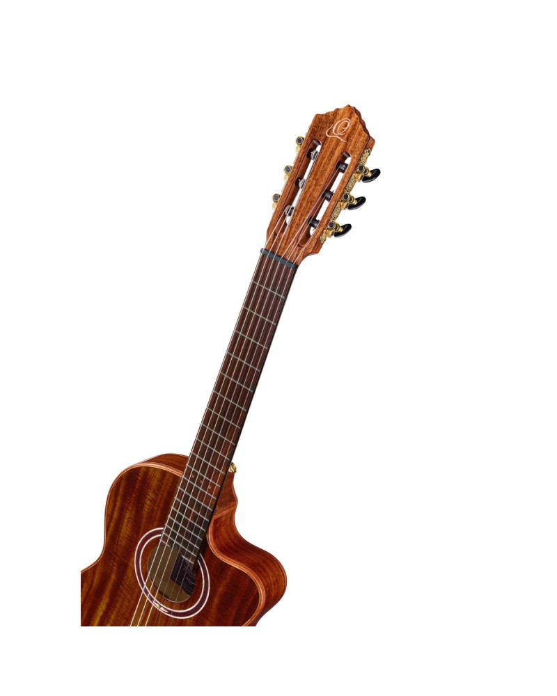Ortega 1B-EXOTICSUIT The Private Room 4/4 Nylon String Guitar 6-String - Natural + Gig Bag