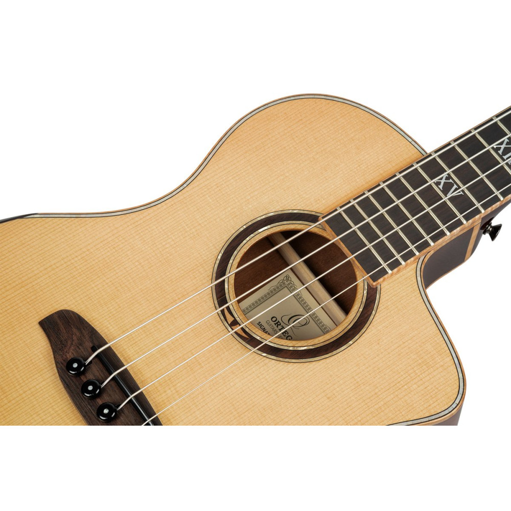 Ortega 1B-KT-WALKER3 Ken Taylor Signature Series Acoustic Bass 4-String - Natural + Gig Bag