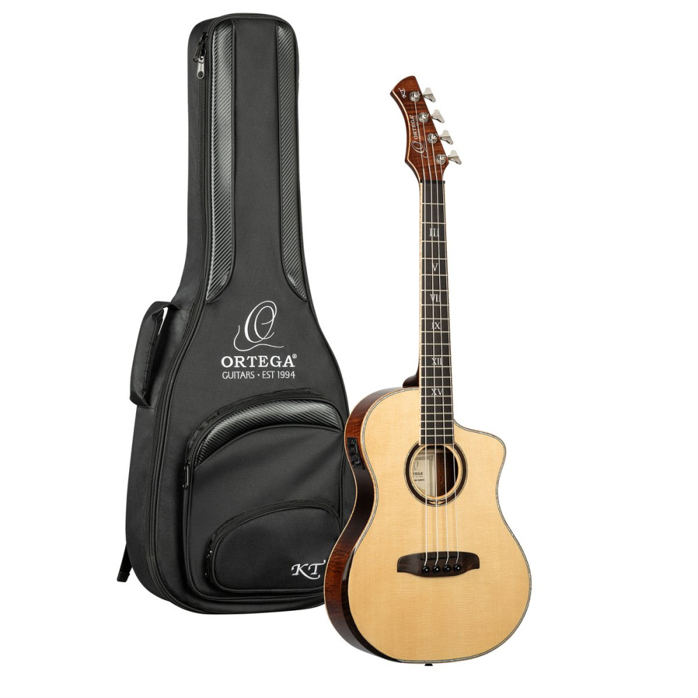 Ortega 1B-KT-WALKER3 Ken Taylor Signature Series Acoustic Bass 4-String - Natural + Gig Bag