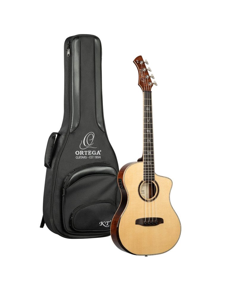 Ortega 1B-KT-WALKER3 Ken Taylor Signature Series Acoustic Bass 4-String - Natural + Gig Bag