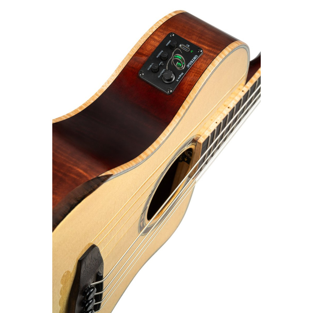 Ortega 1B-KT-WALKER3 Ken Taylor Signature Series Acoustic Bass 4-String - Natural + Gig Bag