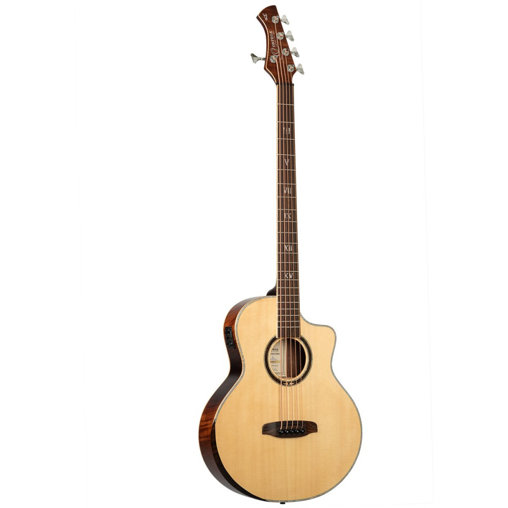 Ortega 1B-KTSM2-5 Ken Taylor Signature Series Acoustic Bass 5-String - Natural + Gig Bag