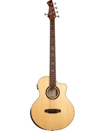 Ortega 1B-KTSM2-5 Ken Taylor Signature Series Acoustic Bass 5-String - Natural + Gig Bag