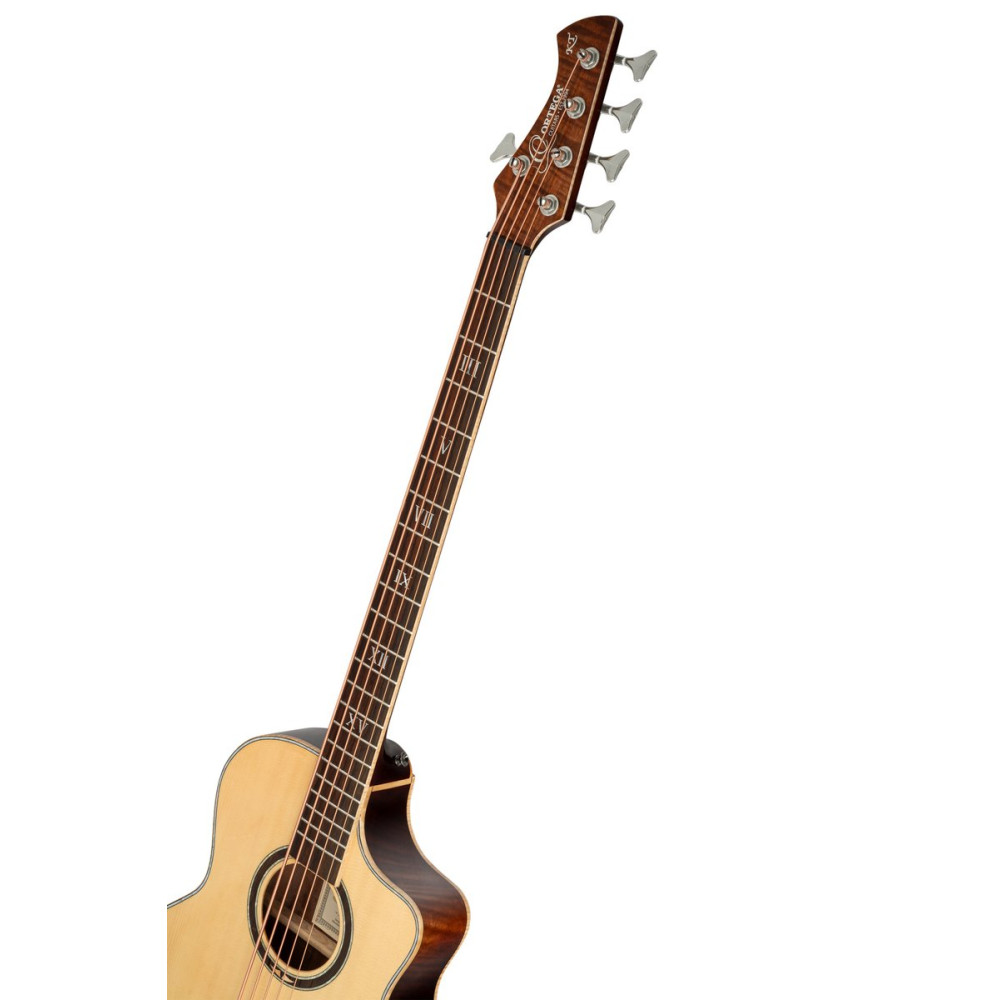 Ortega 1B-KTSM2-5 Ken Taylor Signature Series Acoustic Bass 5-String - Natural + Gig Bag